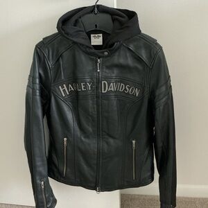 Harley-Davidson Women’s Black Miss Enthusiastic Leather 3-in-1 Riding Jacket